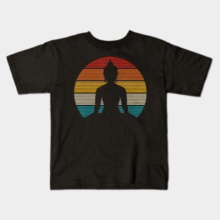 Vintage Buddha Buddhism Zen Spiritual Yoga Meditation Kids T-Shirt